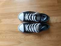 Converse czarne brokat,  35.5 junior