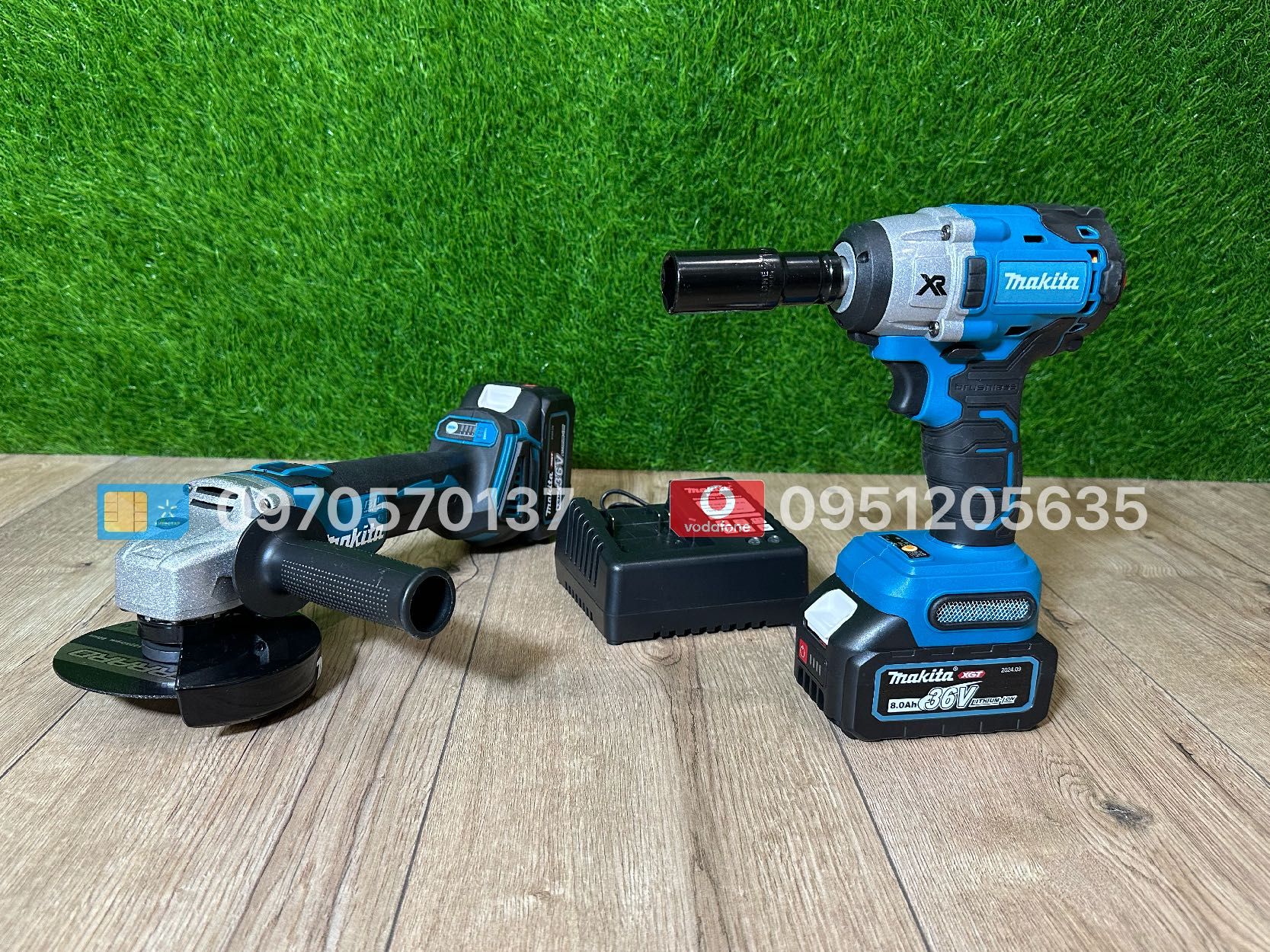 Набір 2в1 Makita Болгарка DGA504BL Гайковерт DTW650BL 36V 8Ah в кейсі