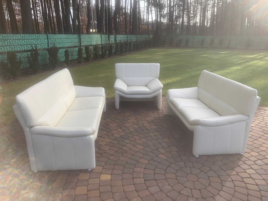 Laauser niemiecki komplet wypoczynkowy skóra naturalna