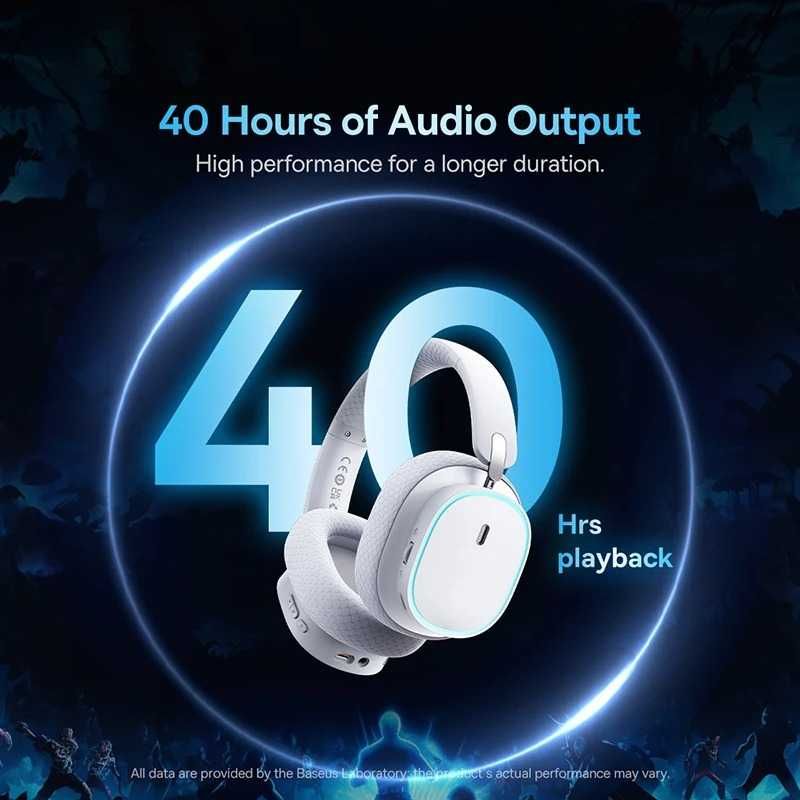 Бездротові геймерські навушники Baseus AeQur GH02 Gaming White