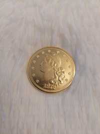Piękna moneta 20 Dolarów 1872 Librty kopia