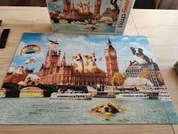 Psy w Londynie Funny Cities 1000 puzzle