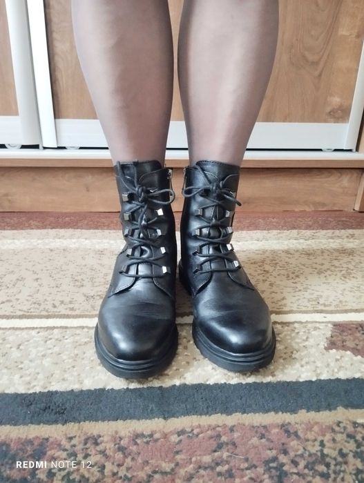 Buty skórzane damskie r. 38