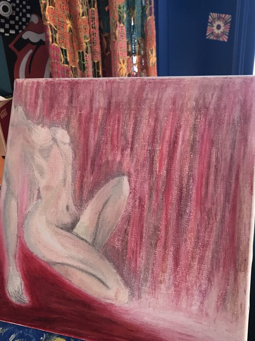 Tela pintada por mim com pastel de óleo