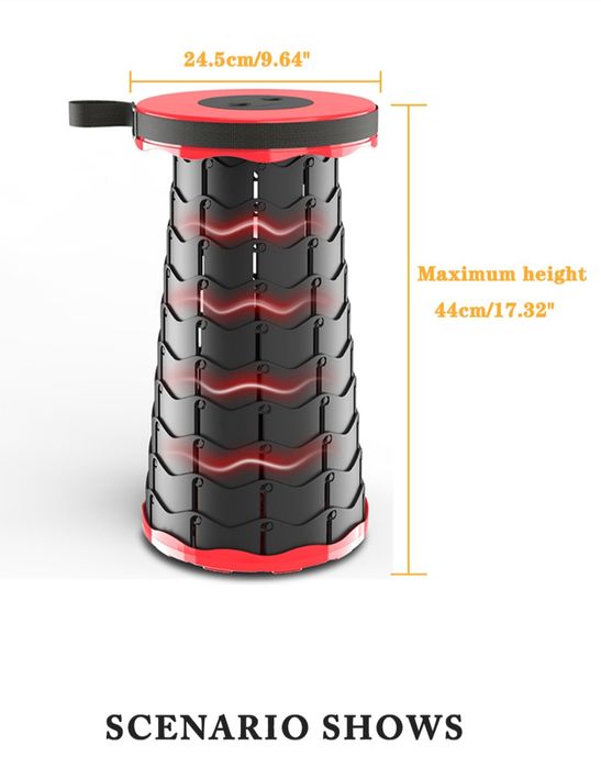 Krzesło krzesełko taboret stołek turystyczne składane wędkarskie 46 cm