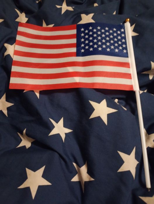 Chorągiewka USA nowa 14x21