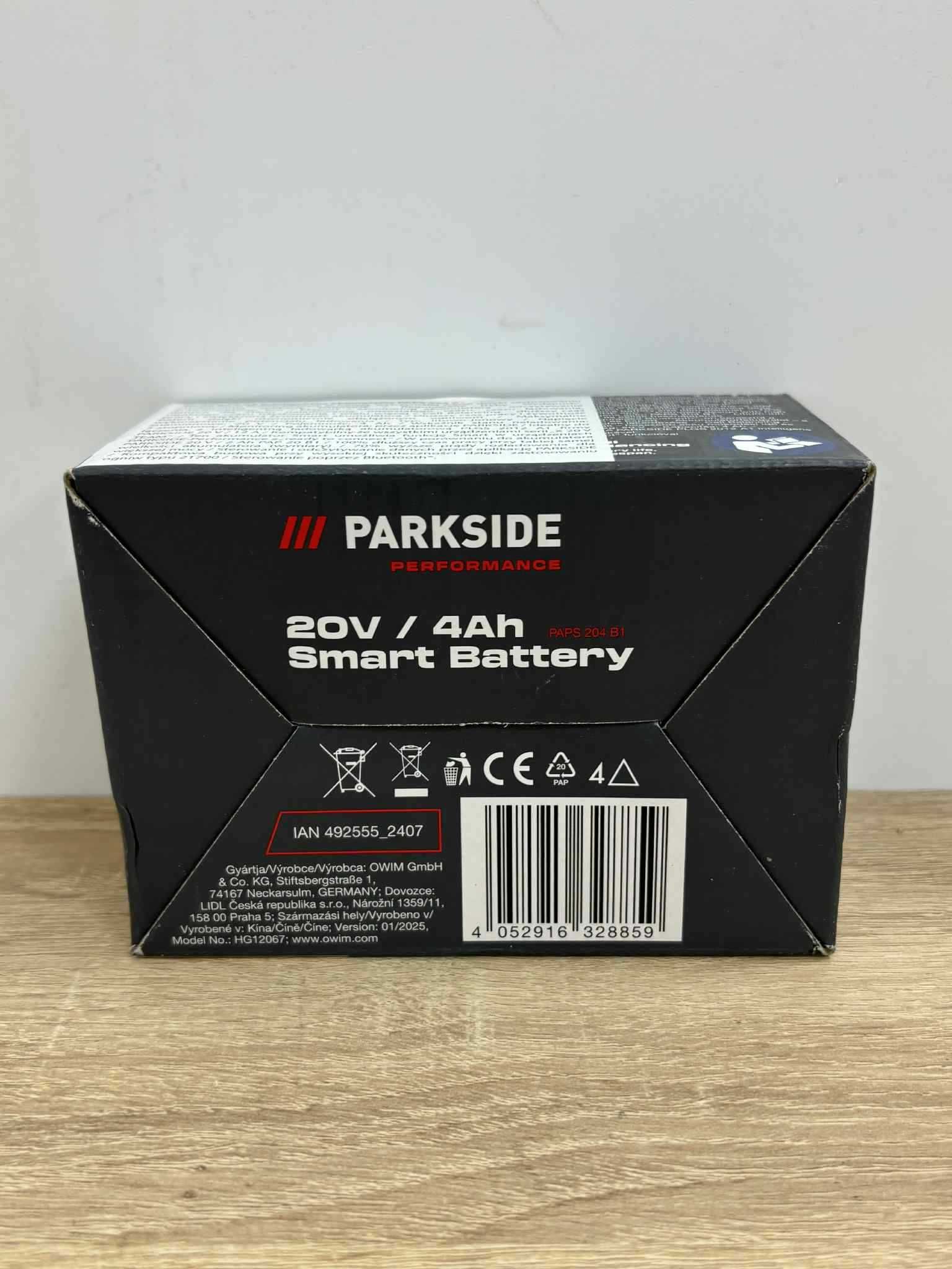 Akumulator Parkside Performance Smart PAPS 204 B1. OKAZJA!