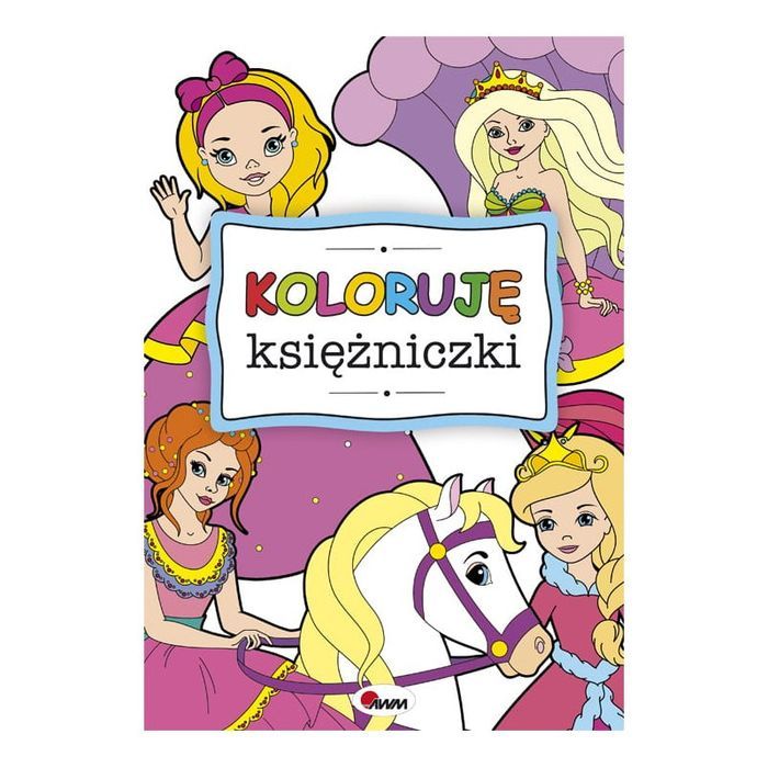 KOLOROWANKA koloruję księżniczki A4
