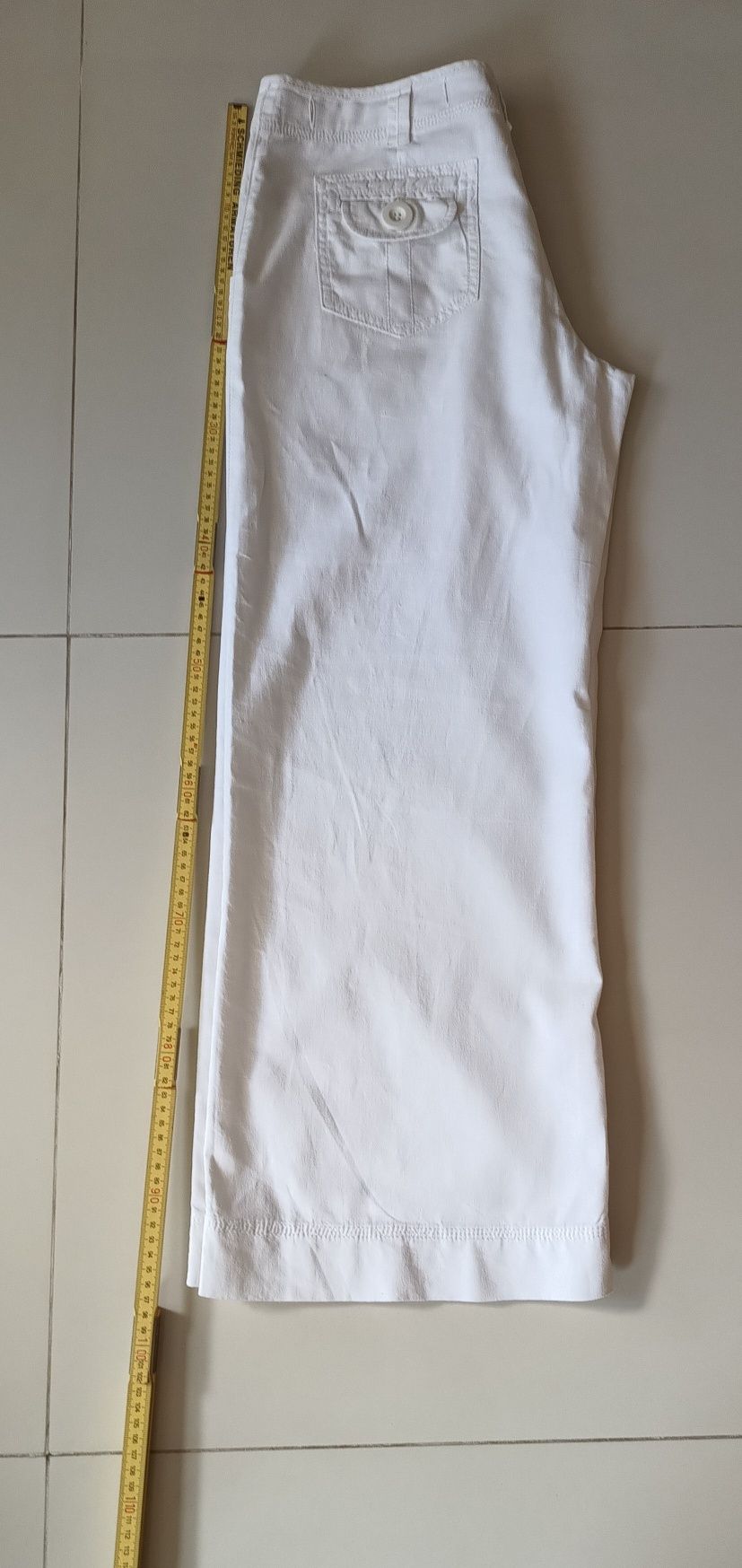 Next białe letnie spodnie rozmiar 12