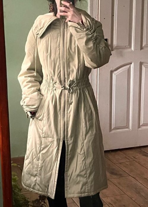 плащ-куртка бірюзового кольору