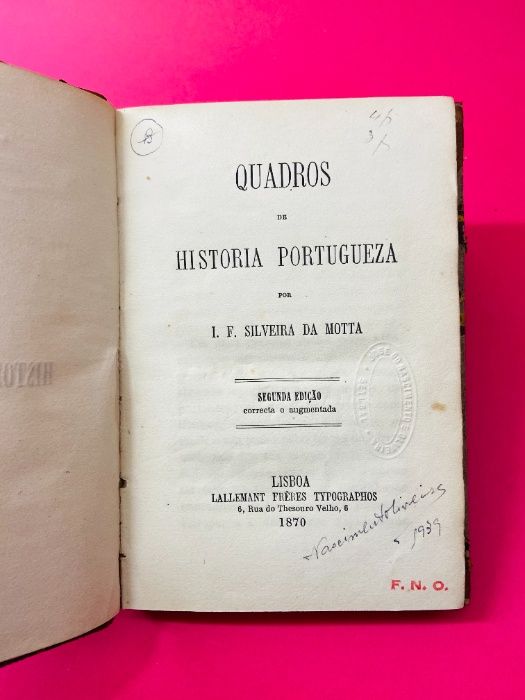 Quadros de História Portuguesa - I. F. Silveira da Motta