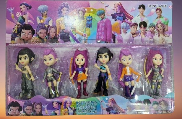 Pack 6 figuras KPOP DEMON HUNTERS