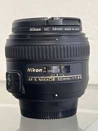 Nikon AF-S Nikkor 50mm 1:1.4 G + filtr neutralny Nikon NC 58mm