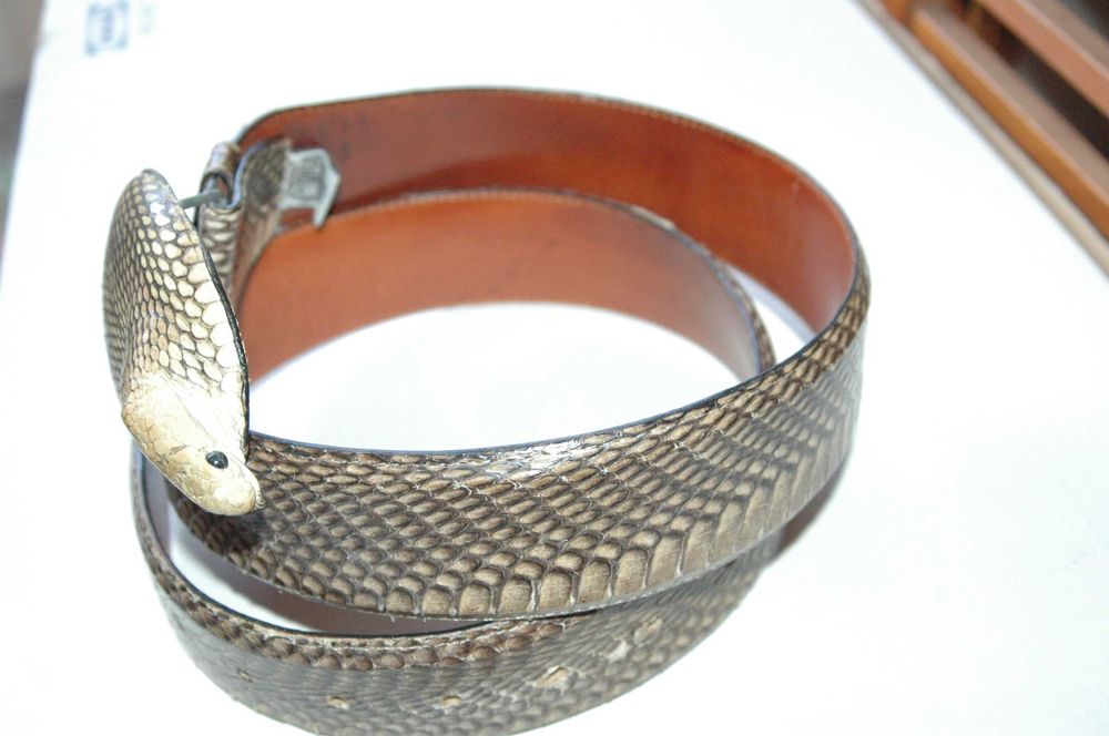 Cinto  Mexicano pele de cobra