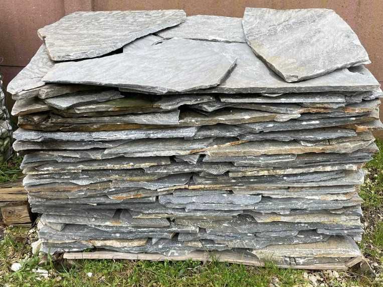 Naturalny Łupek Szary Twardy Kamień Ogrodowy na Taras Ścianę Akwarium