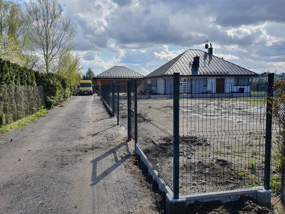 Ogrodzenia panelowe, betonowe, kostka brukowa,