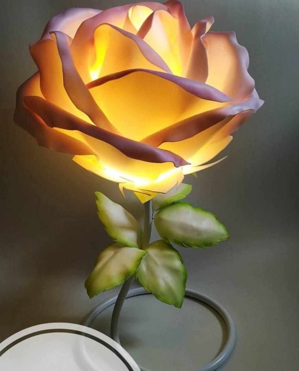 Lampa kwiatowa / Rękodzieło