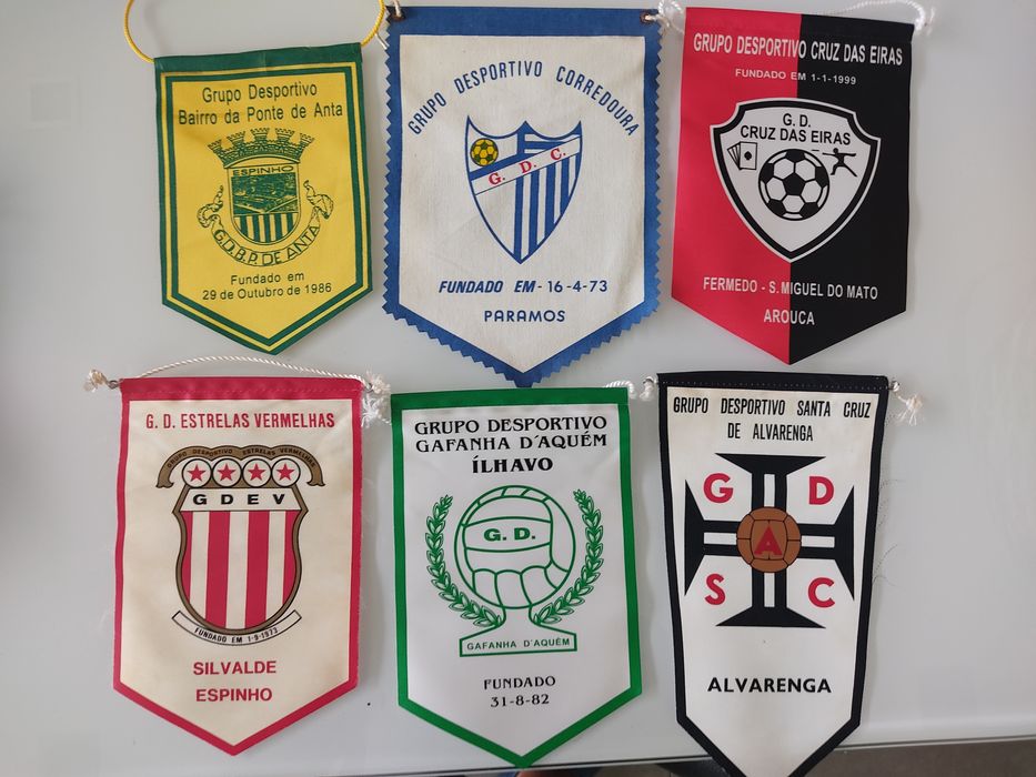 Galhardetes Ponte Anta Gafanha estrelas vermelhas Corredoura Cruz Eira