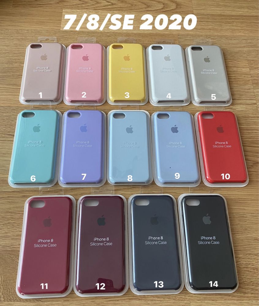 Etui case Obudowa Silicone Iphone 7 8 X XS 11 12 13 Pro Max 14