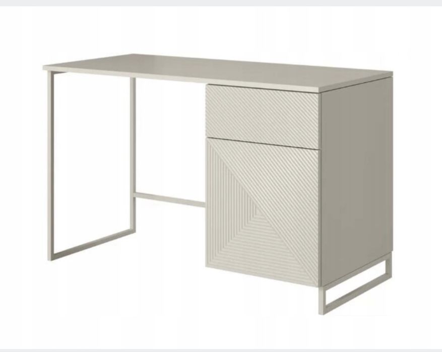 Biurko ASHA 120 cm na metalowym stelażu  Kaszmir, nowoczesne 40% rabat
