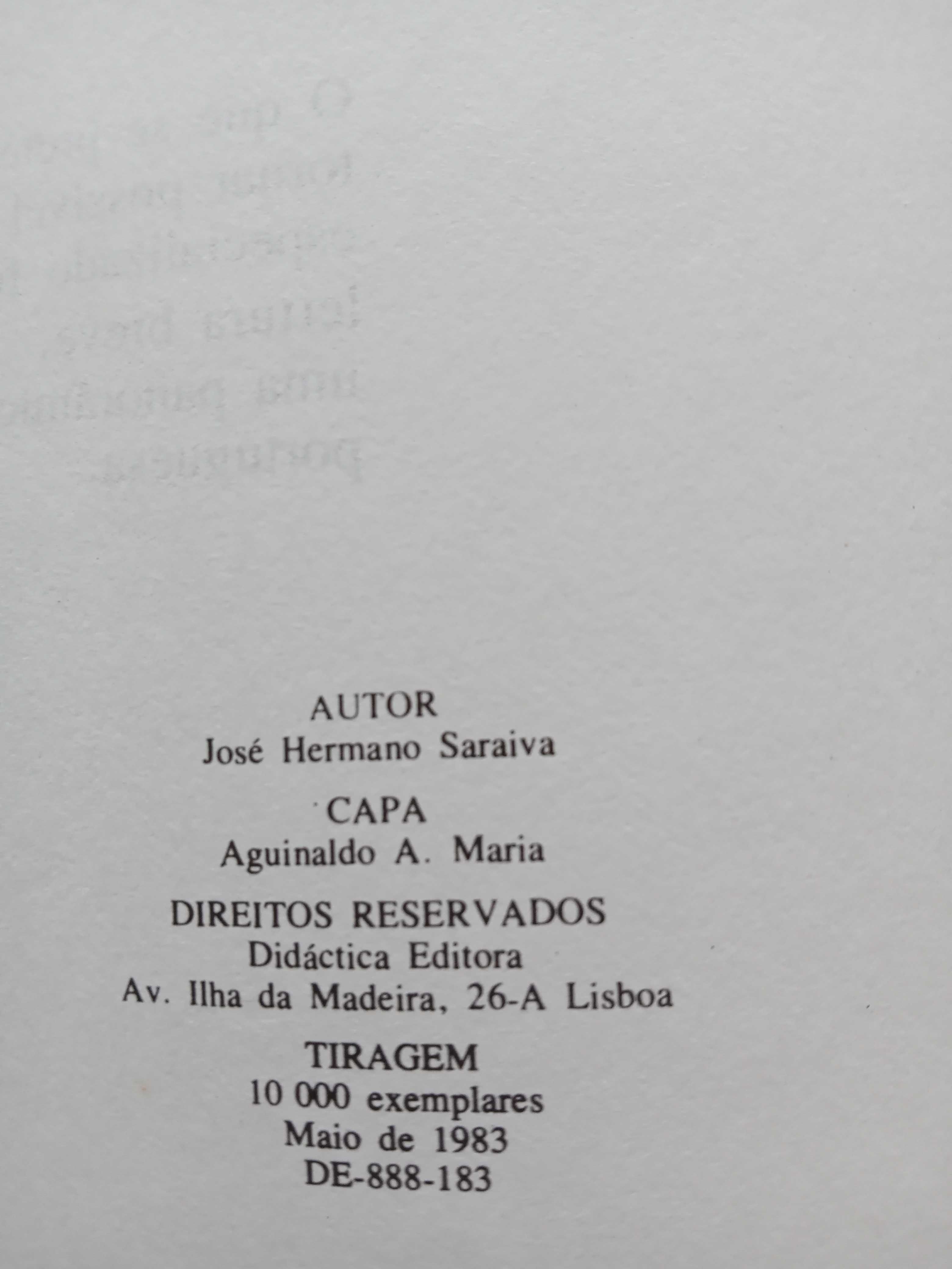 Os Factos Essenciais da História de Portugal José Hermano Saraiva 1983