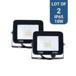 Conjunto de 2 projectores LED para exterior 10W - 95lm/W