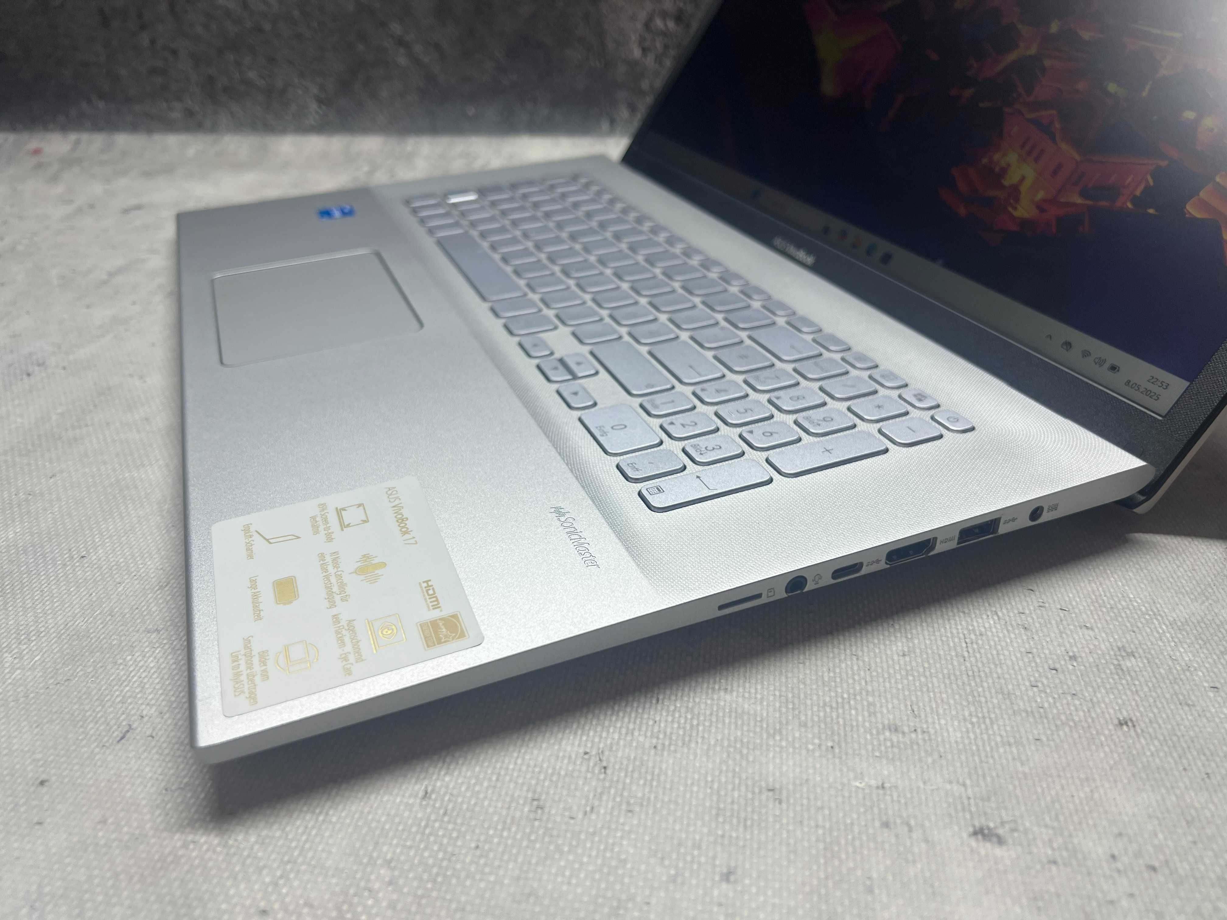 Asus VivoBook 17 / i5 1135G7 4.2GHz / 12GB DDR4 / 512SSD / 17.3 / W11