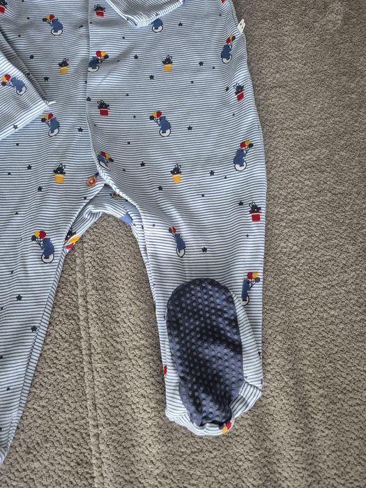 2 pary śpioszków dziecięcych Okaidi r. 59 i 74