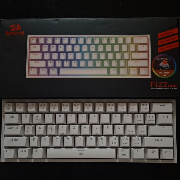 Teclado Redragon Fizz K-617 Branco