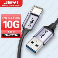 2x JEYI kabel USB A - C 60W szybkie ładowanie i 10Gbps najtaniej!