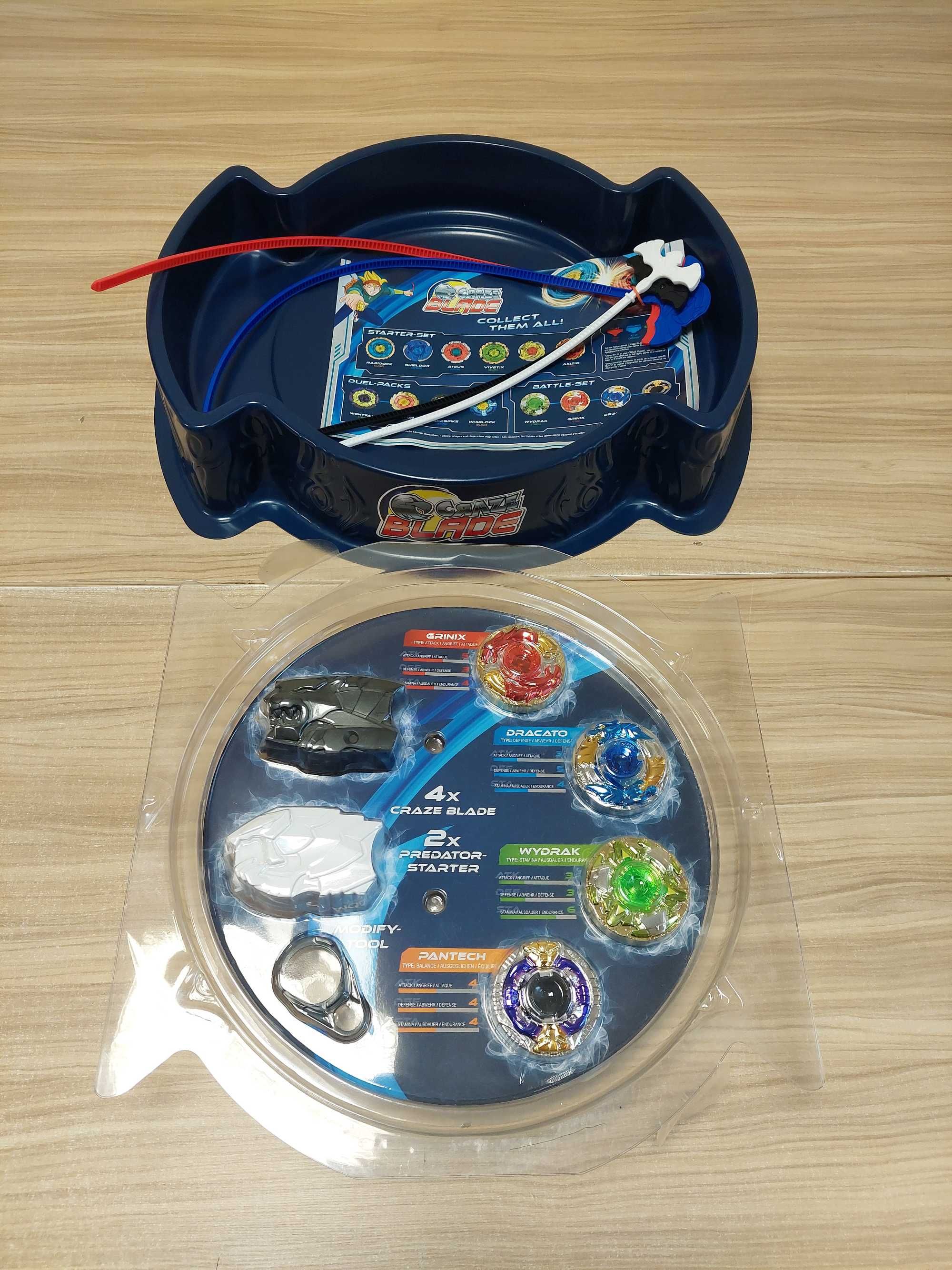 Arena walki bączki Beyblade CRAZE BLADE XXL Zestaw bojowy z 4 bączkami