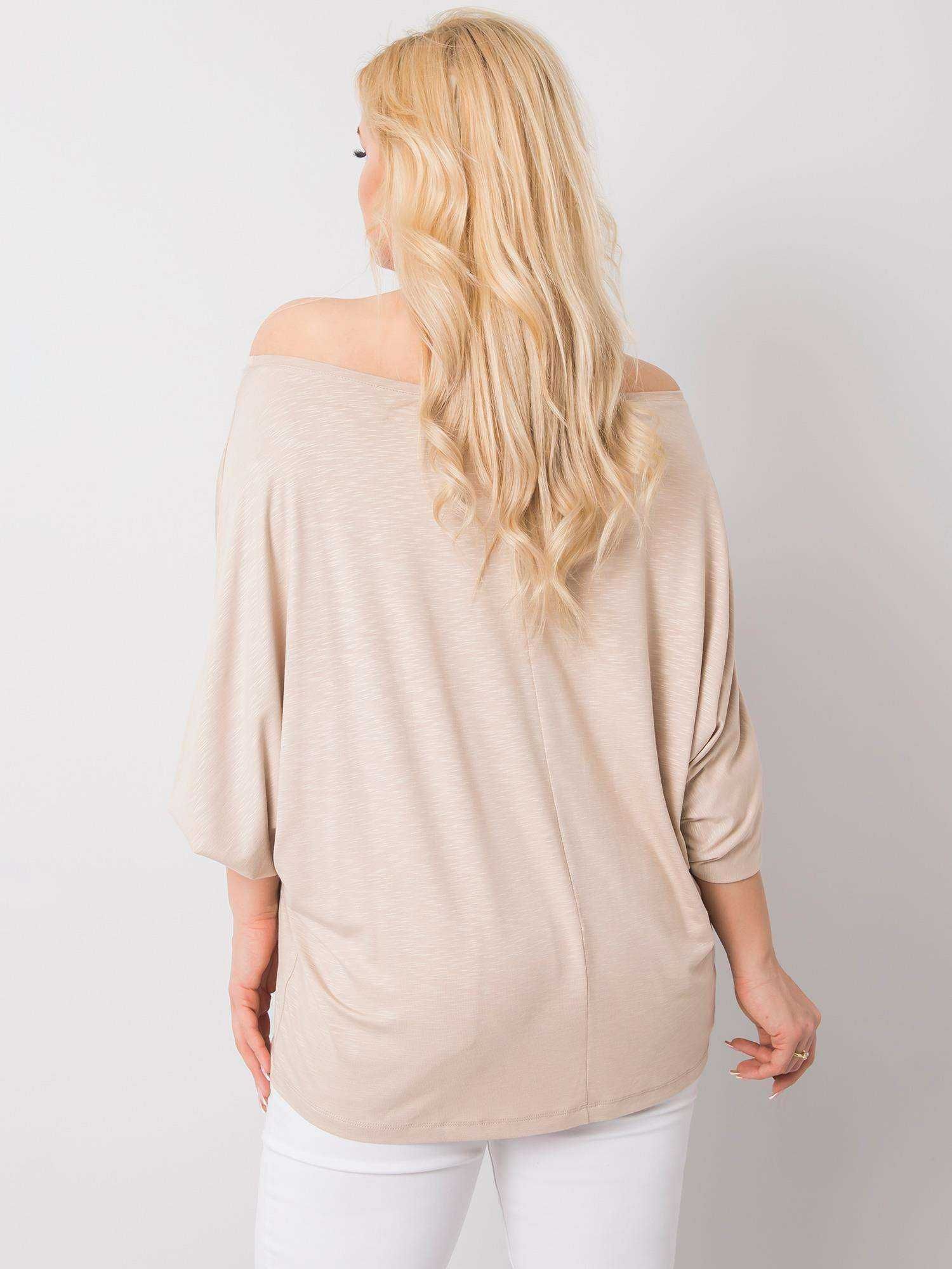 Beżowa bluzka plus size Roisin RUE PARIS 46/3XL