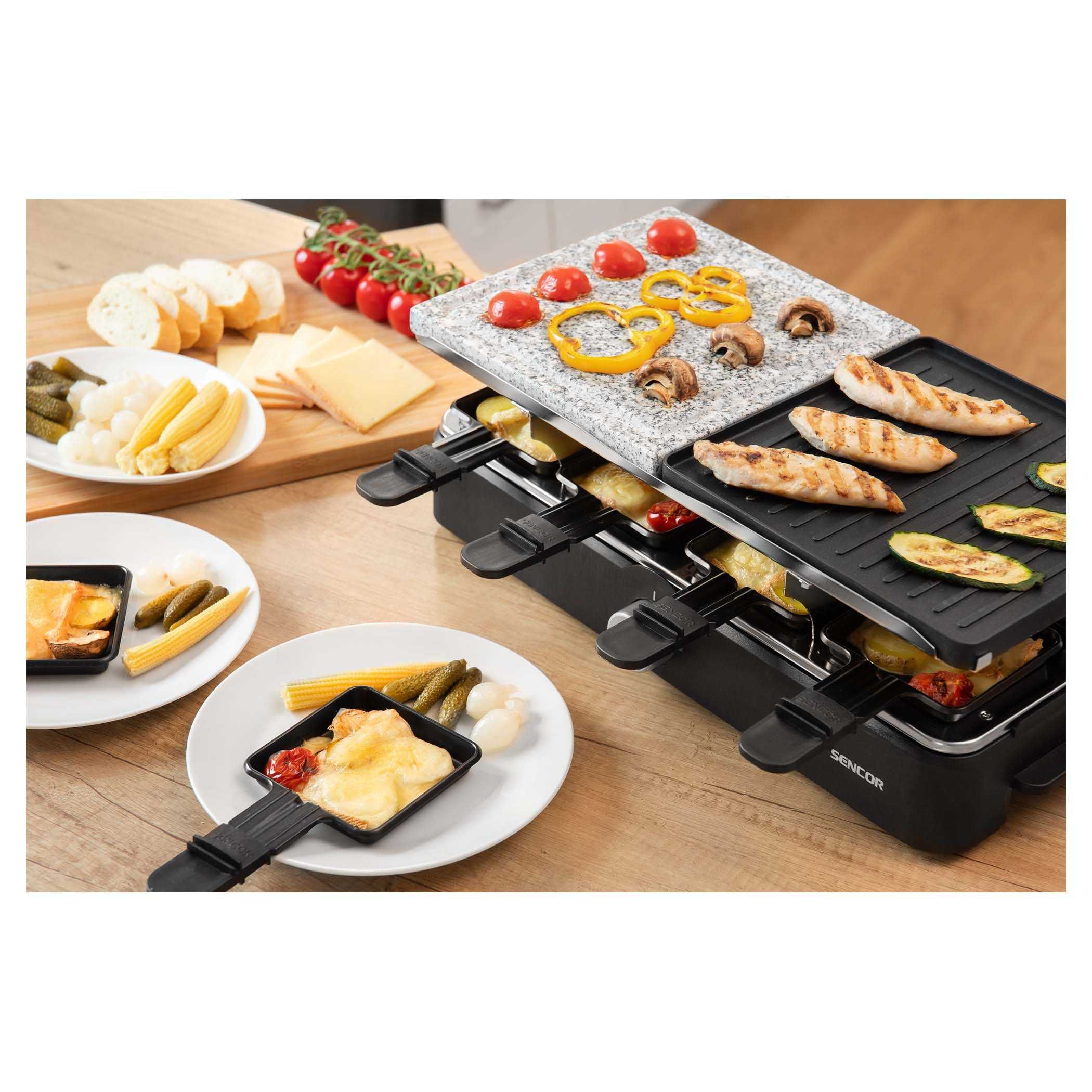 Grill elektryczny raclette SENCOR 8 patelni 1400W