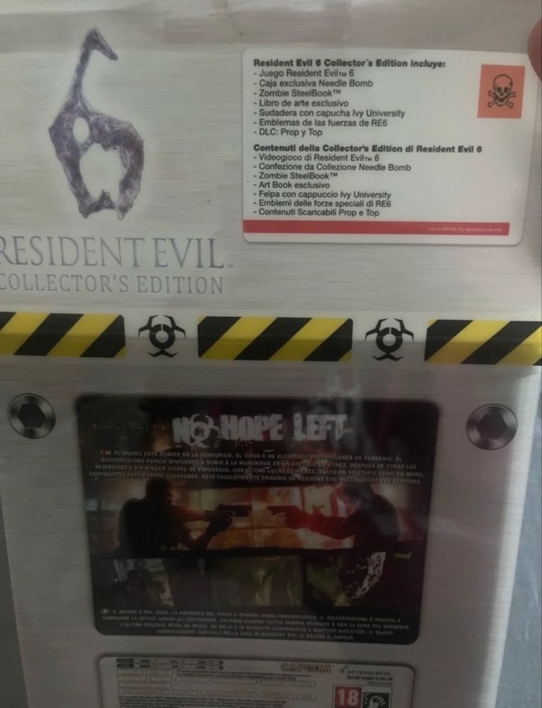 Xbox 360 caixa colecao Resident evil 6