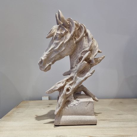 Escultura de Resina Busto Cavalo - 21x42cm By Arcoazul
