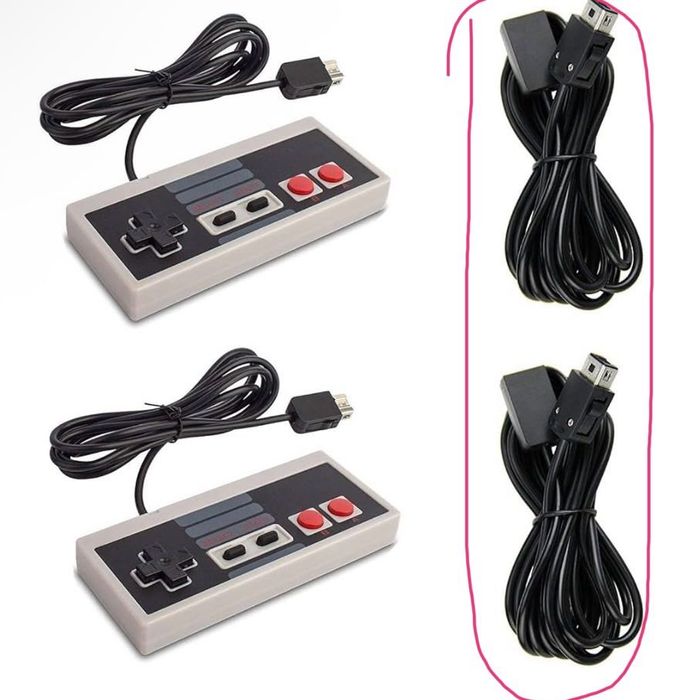 Cabos Extensão para Comandos Nintendo NES Mini Classic