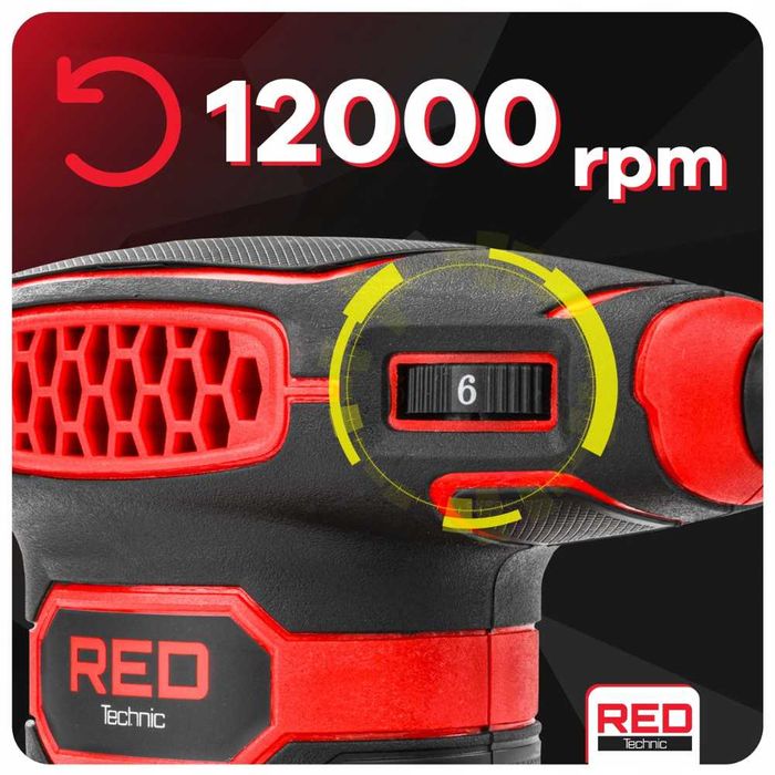 Mocna SZLIFIERKA oscylacyjna mimośrodkowa 1100W regulowana ZESTAW