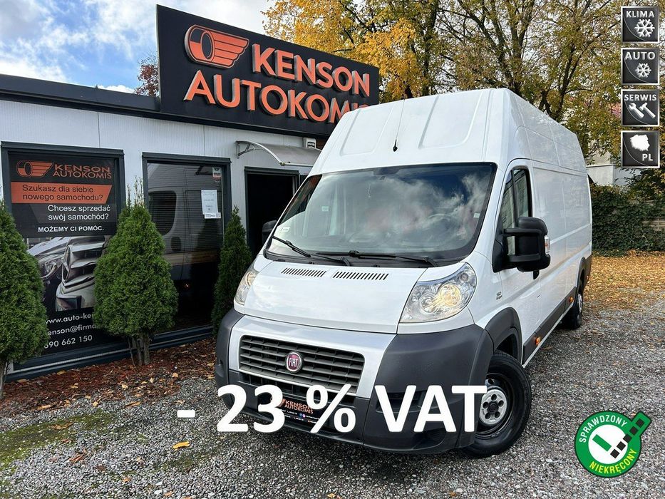 Fiat Ducato  L4H4 MAXI, HAK, Klimatyzacja, Tempomat, USB, PL Salon,El. Szyby/Lustra
