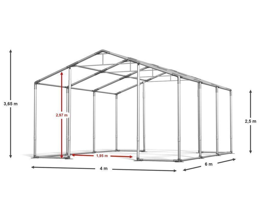 Namiot Magazynowy 4x6x2,5m Namiot Przemysłowy Namiot Magazynowy