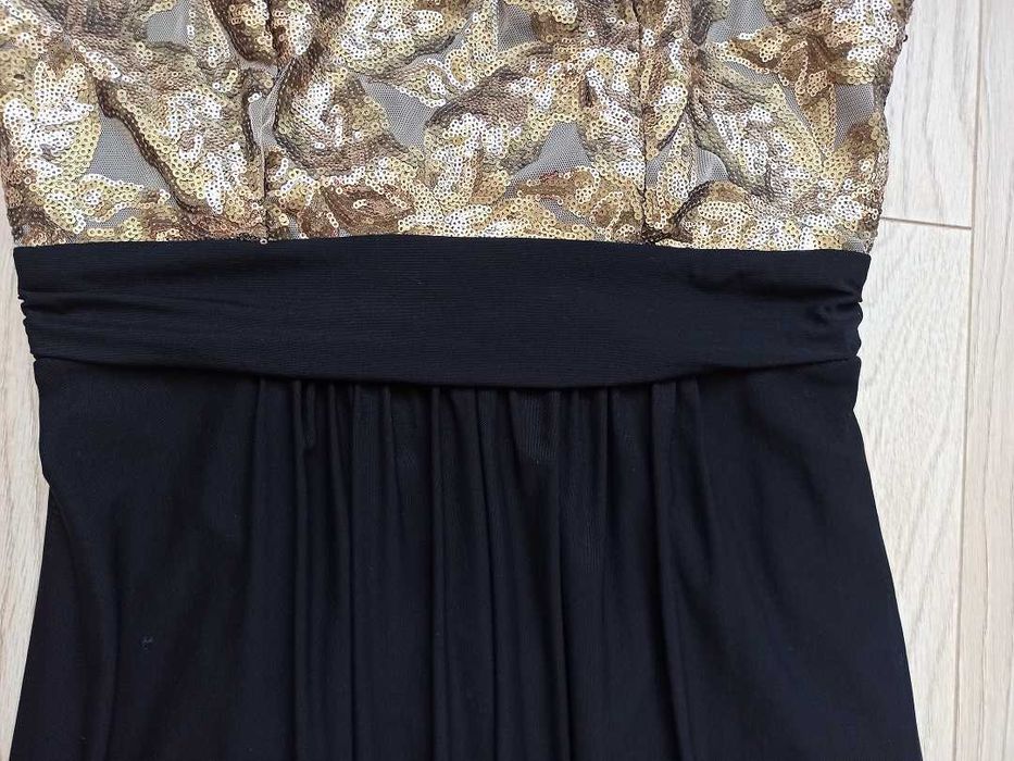 Довга вечірня сукня з паєтками, L-XL