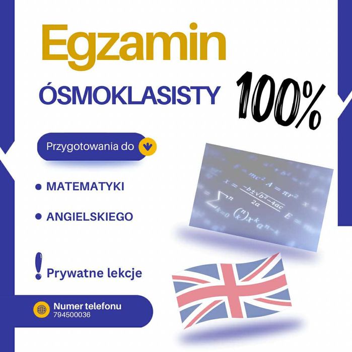 Korepetycje z angielskiego i matematyki