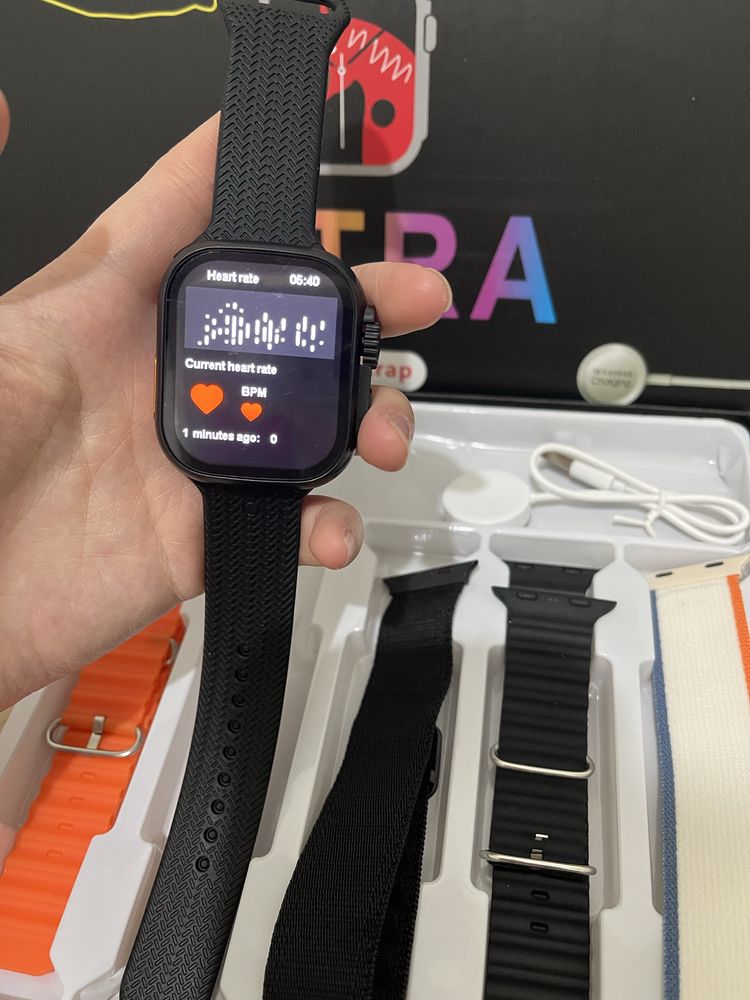 Smart watch com 7 braceletes