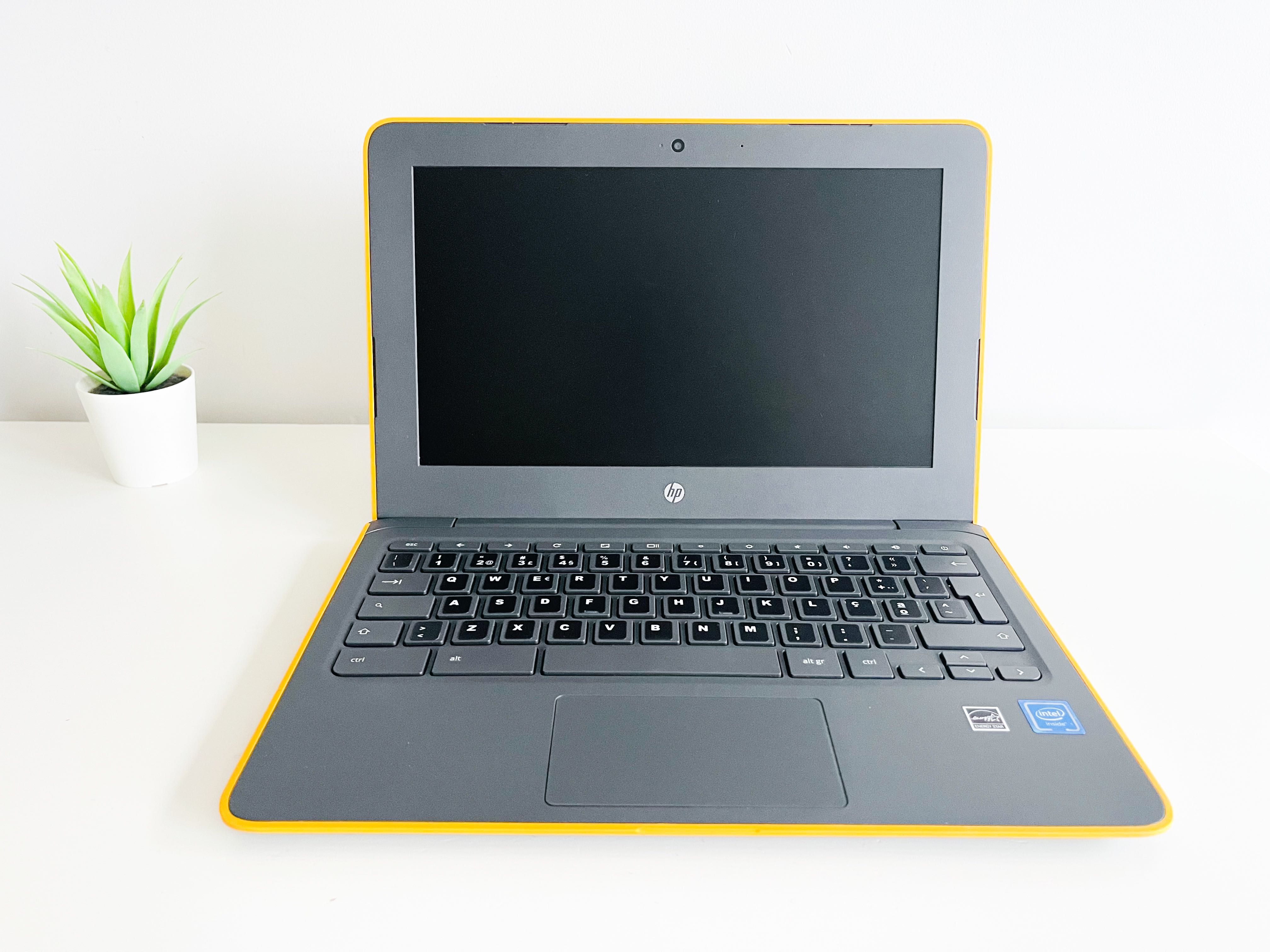 HP Chromebook 11 Orange - 1 Ano de Garantia
