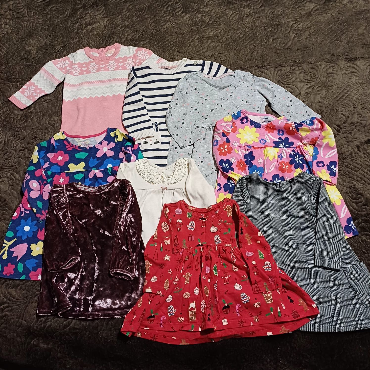 Пакет вещей одежда для девочки 6-12 месяцев. Mathercare, H&M, Waikiki.