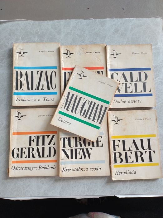Seria Koliber zestaw 7 książek Balzac Orwell Maugham Fitzgerald