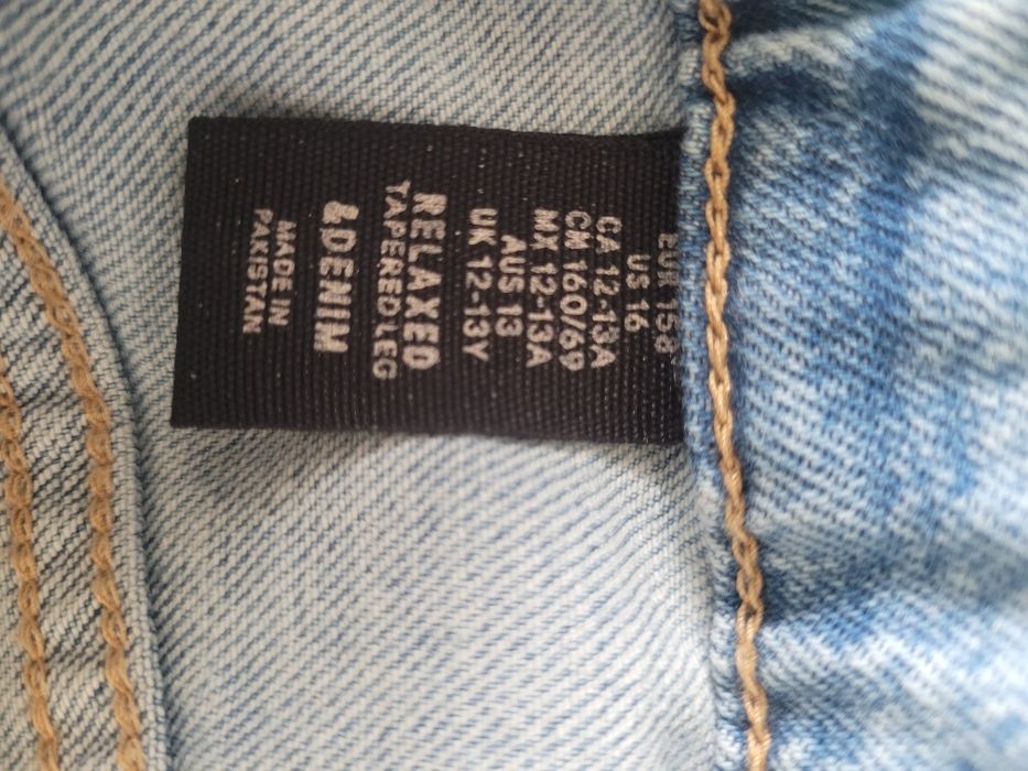 Nowe jeansy chłopięce H&M relaxed fit r.158