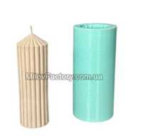 Продам силіконову форму для свічок Ribbed Pillar L