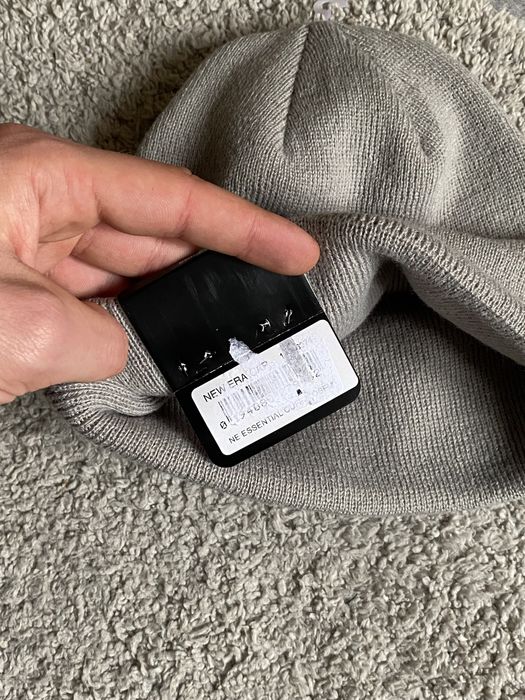 New Era Essential Beanie оригінал нова чоловіча шапка біні сіра тепла