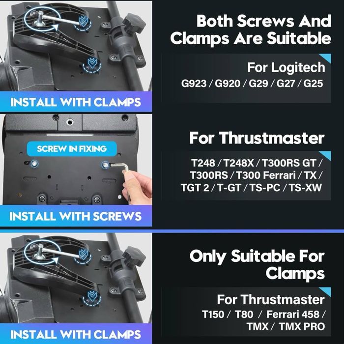 Підставка для керма DIWANGSUS Uk для Logitech складна,тільки підстава!