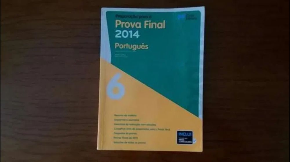 Livro Preparação para a Prova Final Português - 6º Ano